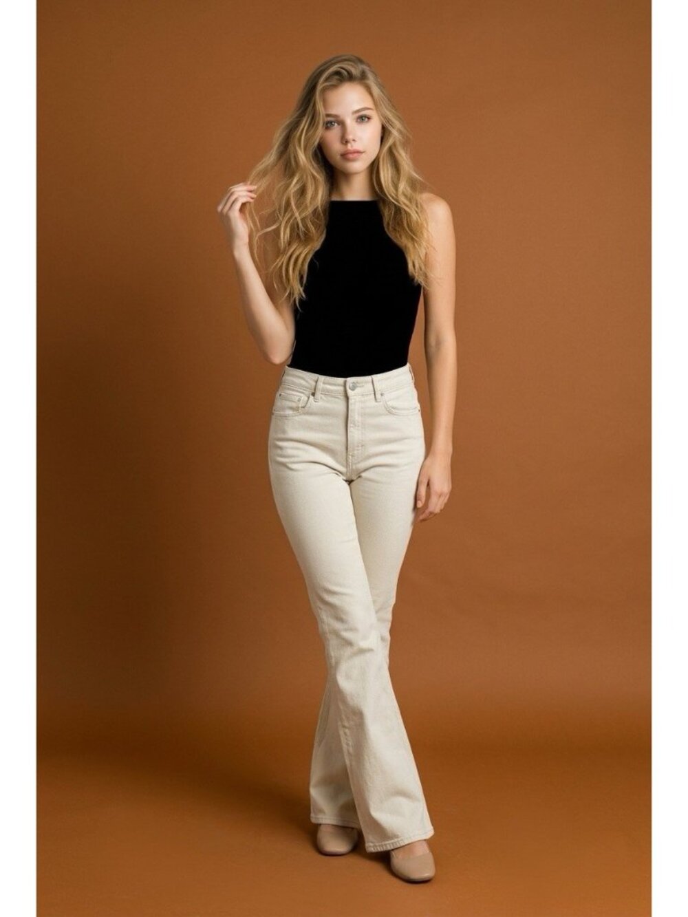 We The Free Free People Mid Rise Flare Jeans